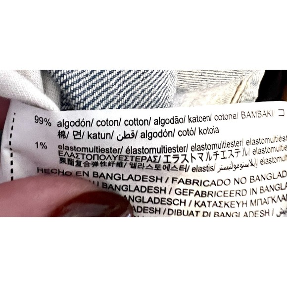 Zara Strapless Pleated Denim Mini Dress Women's Size Medium Light Wash - Picture 7 of 8